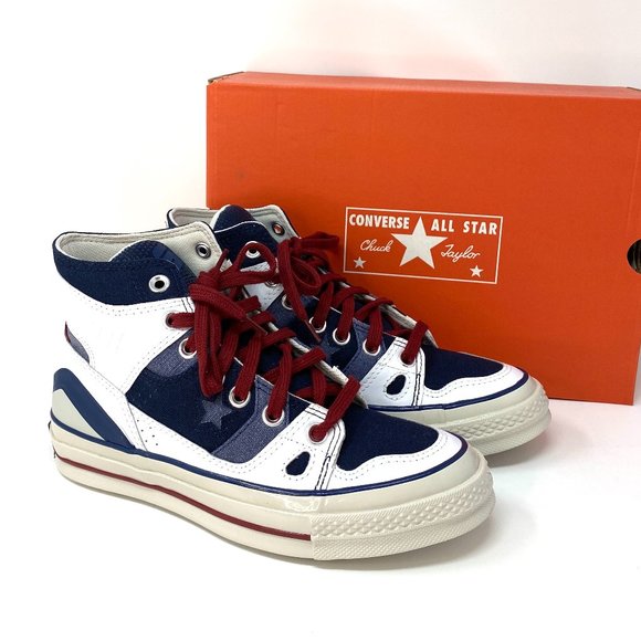 Converse CHUCK 70 E260 High Canvas White Blue Men's Size Sneakers 168631C - Picture 2 of 7